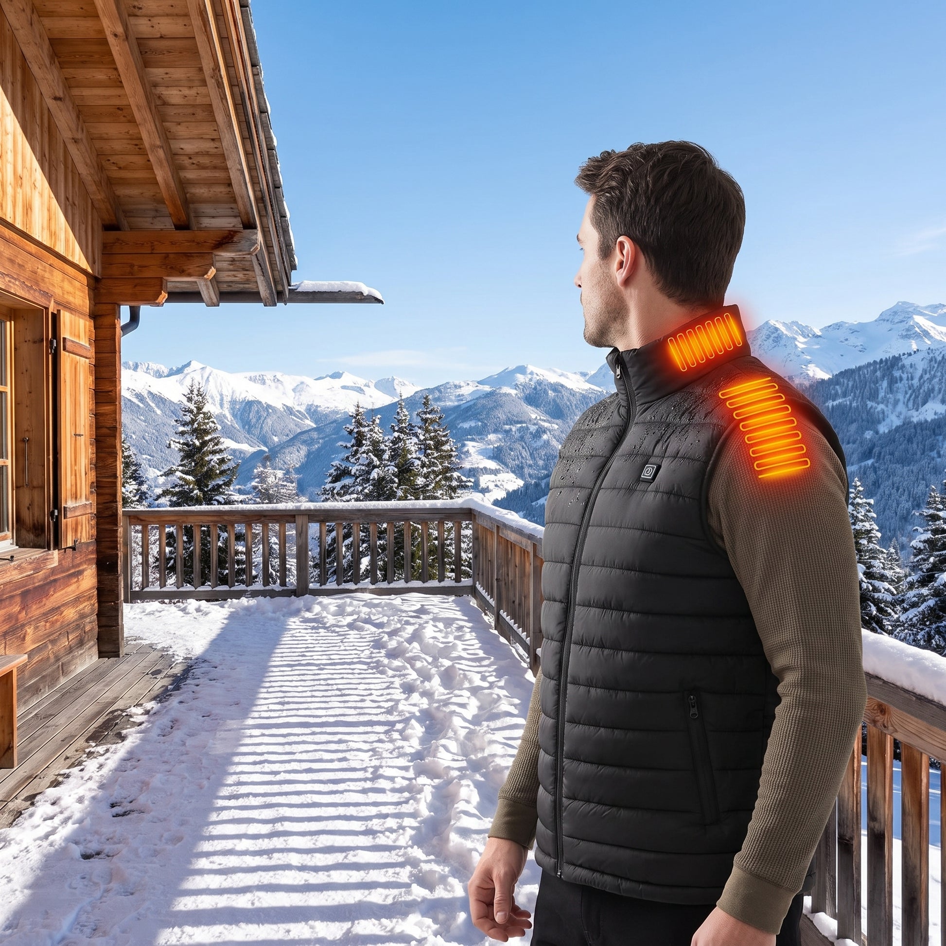 Electric Heated Vest For Men With Rechargeable Battery And Integrated Heating Zones - Image 1