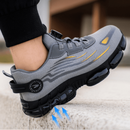 Men's Athletic Safety Work Shoes Toe Dial Closure Non-Slip - Image 1