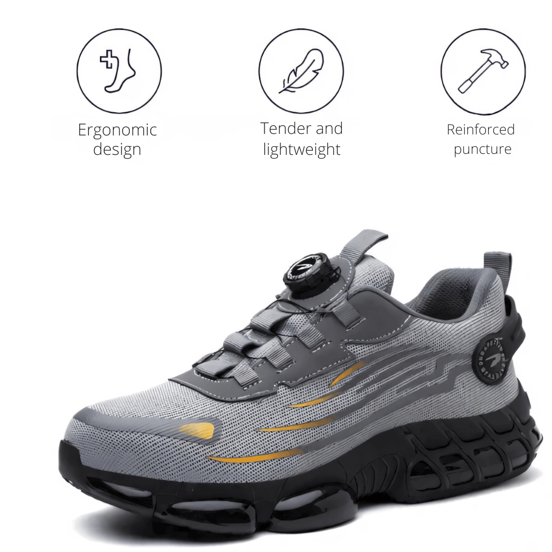 Men's Athletic Safety Work Shoes Toe Dial Closure Non-Slip - Image 7