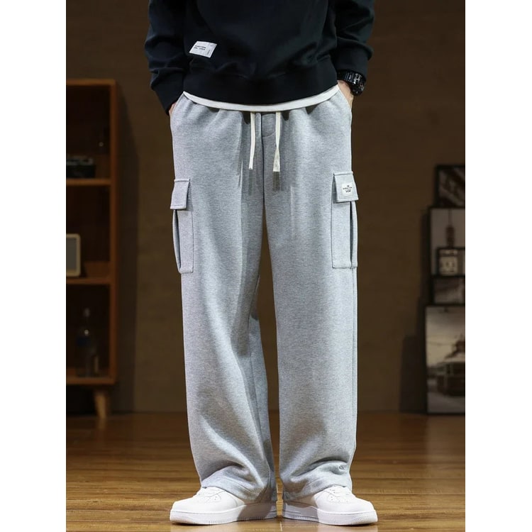 Men's Cargo Sweatpants Loose Fit Wide-Leg | Casual Streetwear Pants - Image 2