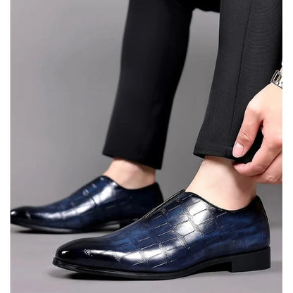 Men's Dress Shoes Slip-On | Textured Formal Shoes - Image 8