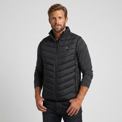 Men's Heated Vest For Men With USB Charging Stand Collar And Built-In Heating Zones - Image 2