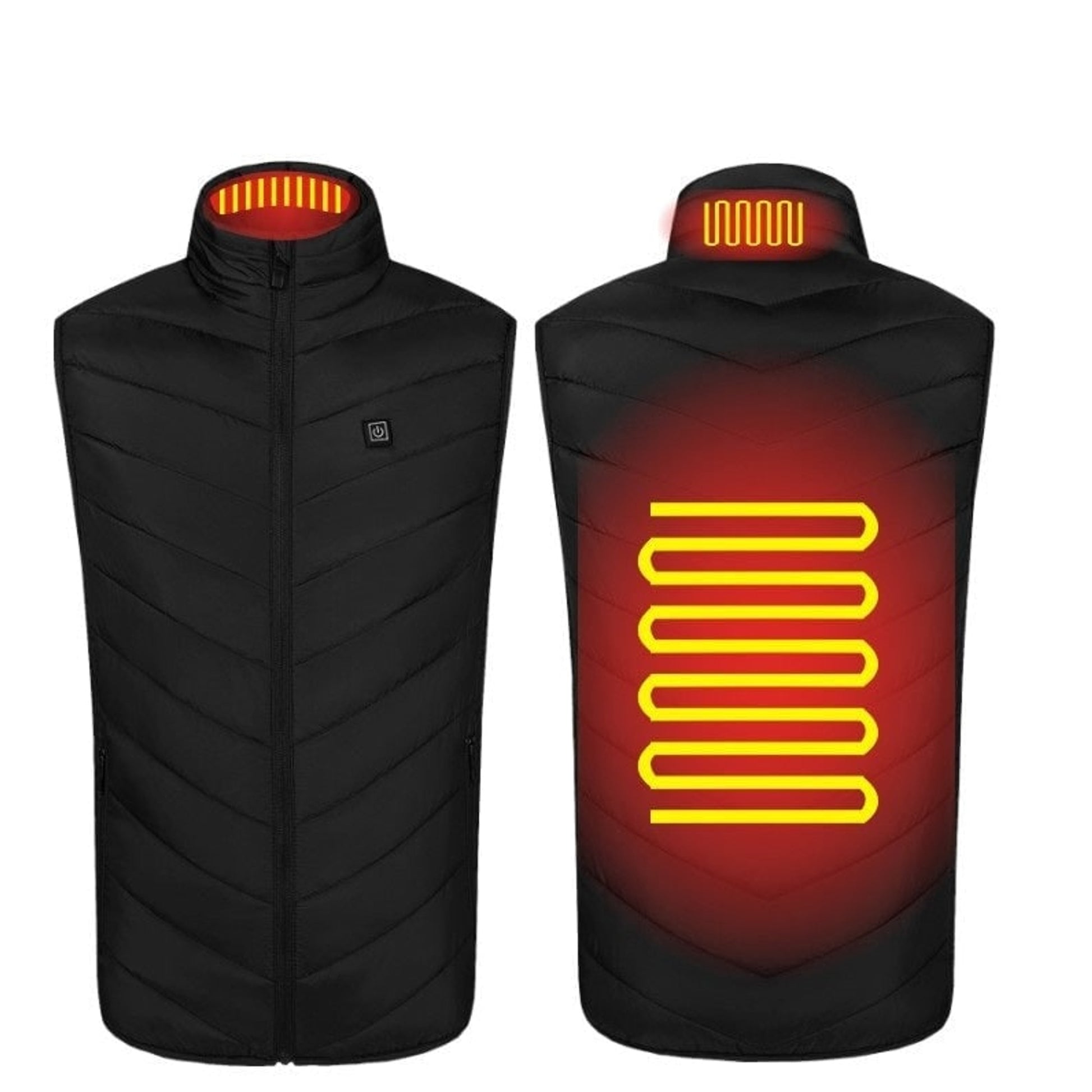 Men's Heated Vest For Men With USB Charging Stand Collar And Built-In Heating Zones - Image 1