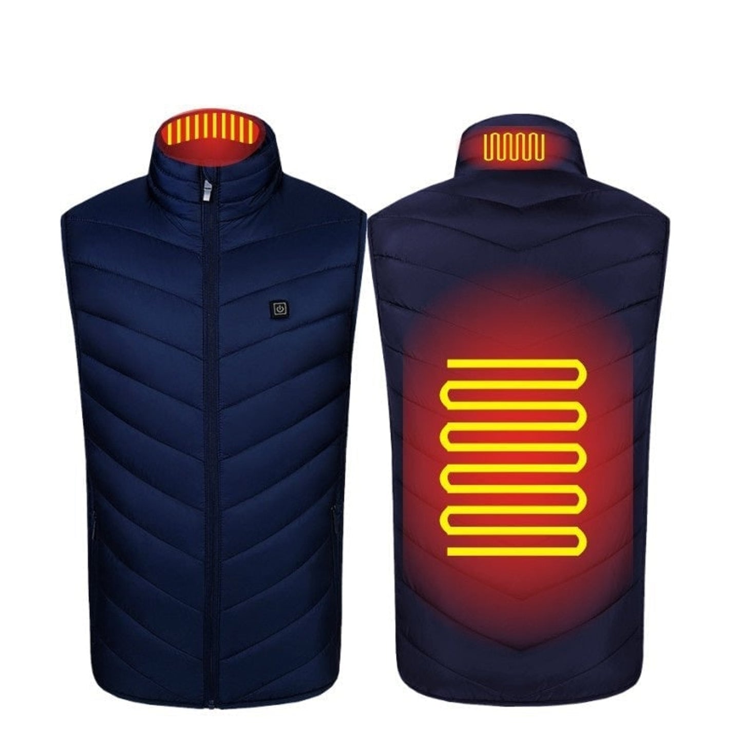 Men's Heated Vest For Men With USB Charging Stand Collar And Built-In Heating Zones - Image 8