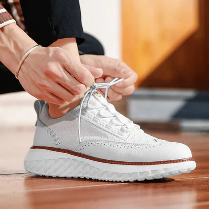 Men's Sneakers Genuine Leather Casual Shoes Comfort Sneakers for Men - Image 12