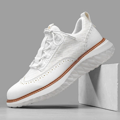 Men's Sneakers Genuine Leather Casual Shoes Comfort Sneakers for Men - Image 2