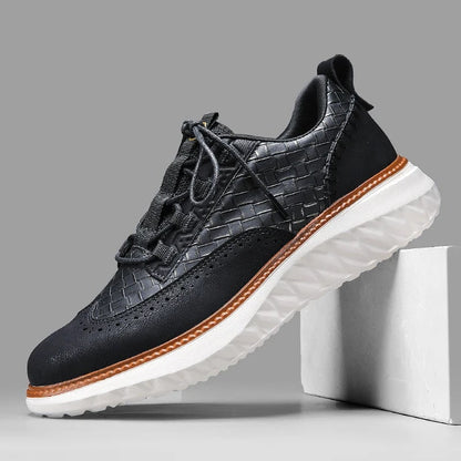 Men's Sneakers Genuine Leather Casual Shoes Comfort Sneakers for Men - Image 3