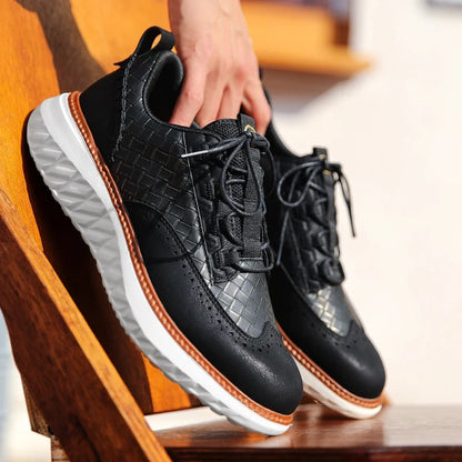 Men's Sneakers Genuine Leather Casual Shoes Comfort Sneakers for Men - Image 5