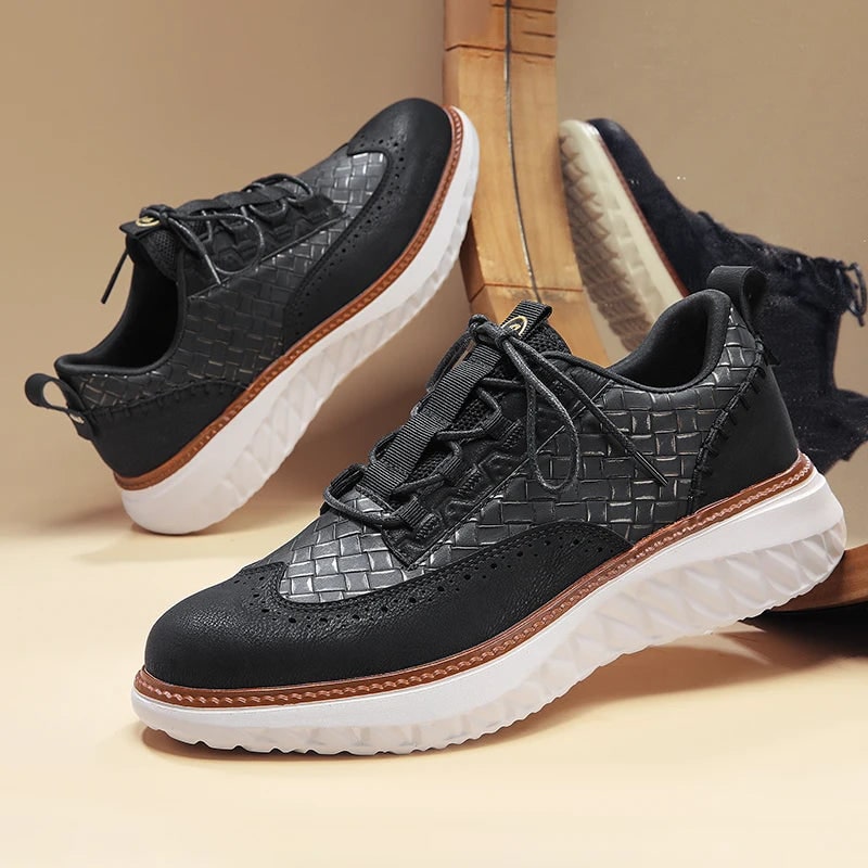 Men's Sneakers Genuine Leather Casual Shoes Comfort Sneakers for Men - Image 8