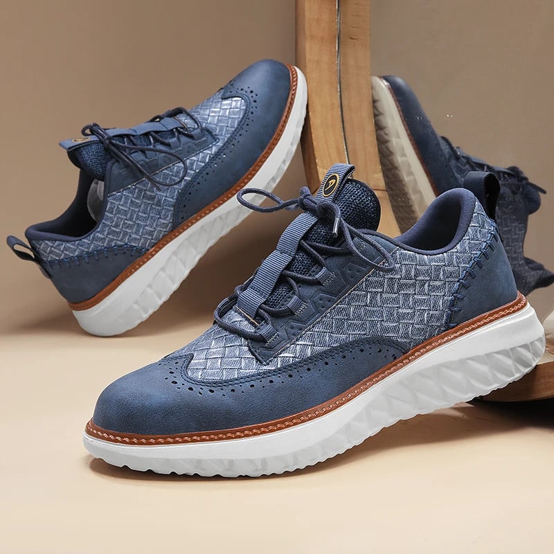 Men's Sneakers Genuine Leather Casual Shoes Comfort Sneakers for Men - Image 9