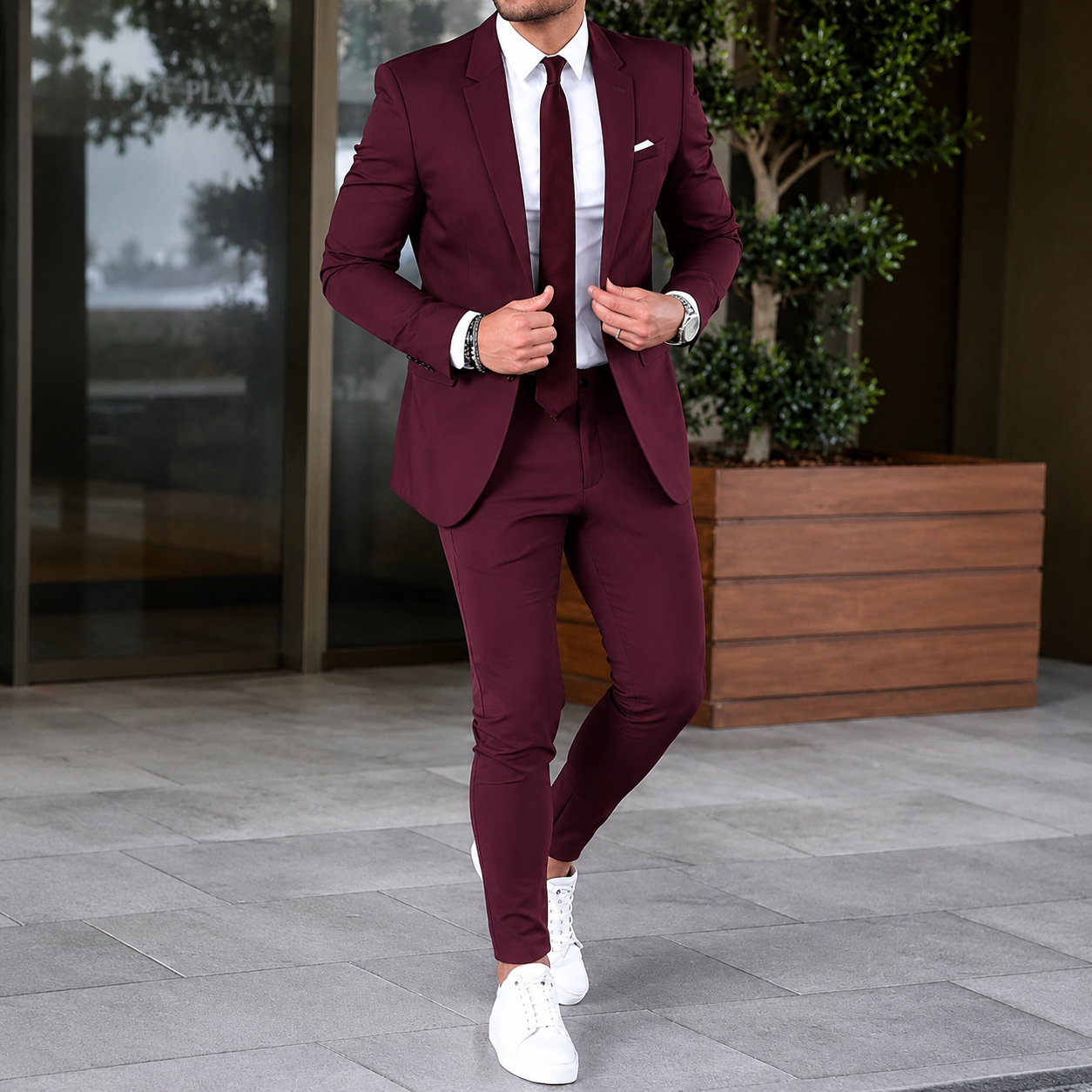 Men's Suit For Wedding Slim Fit - Image 4