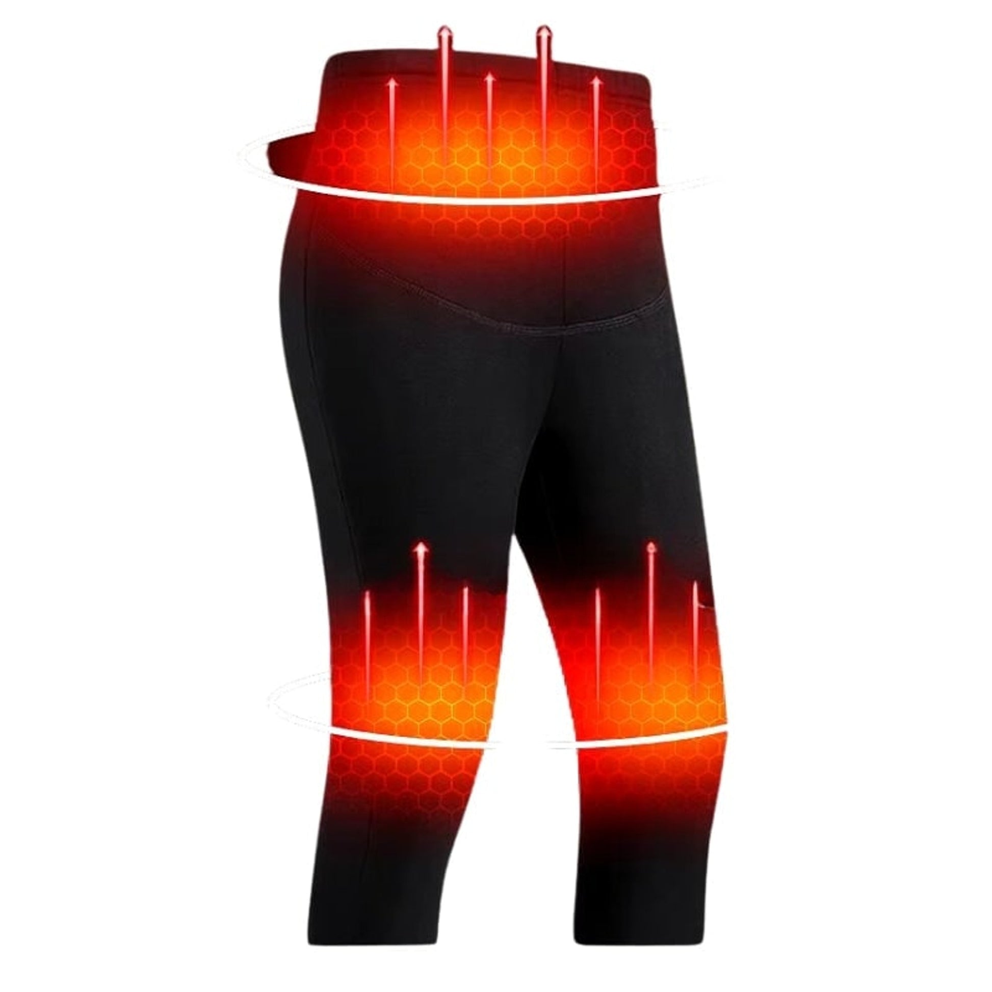 Mens Thermal Underwear Heated Base Layer Pants Long Rechargeable USB Electric Heating With Control Button - Image 1