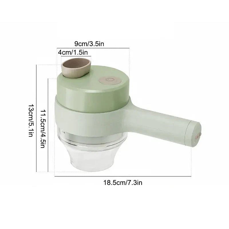 Mini Food Processor Electric Chopper Portable Rechargeable Garlic - Image 10