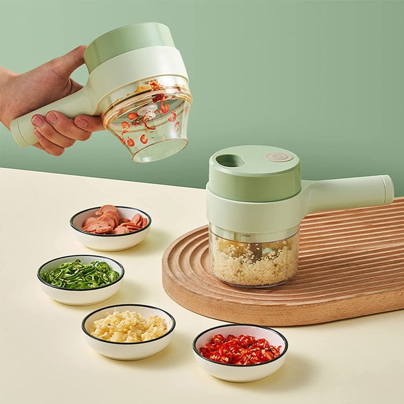 Mini Food Processor Electric Chopper Portable Rechargeable Garlic - Image 2