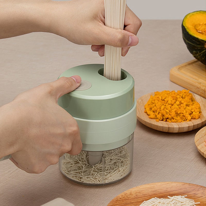 Mini Food Processor Electric Chopper Portable Rechargeable Garlic - Image 7