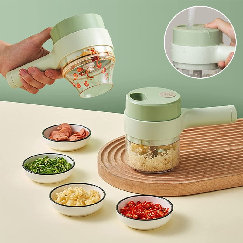 Mini Food Processor Electric Chopper Portable Rechargeable Garlic - Image 8