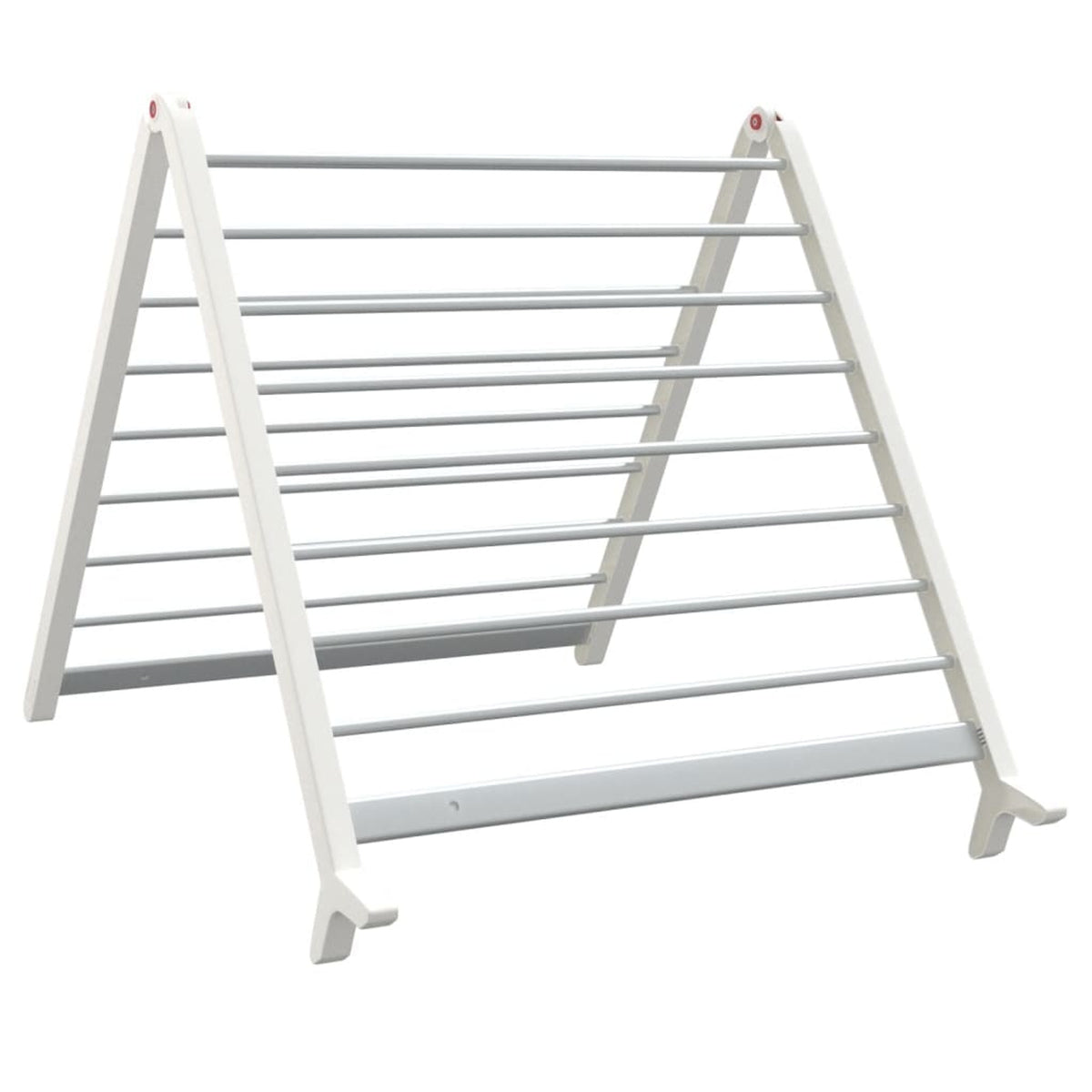 Modern White Extendable Clothes Airer 53-90 Cm For Bathtub Or Floor With Sturdy Foldable Frame That Saves Space - Image 6