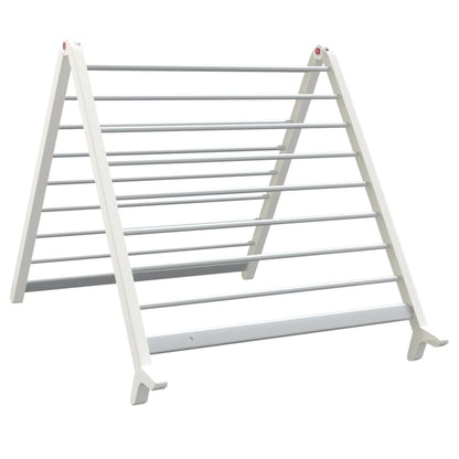 Modern White Extendable Clothes Airer 53-90 Cm For Bathtub Or Floor With Sturdy Foldable Frame That Saves Space - Image 6