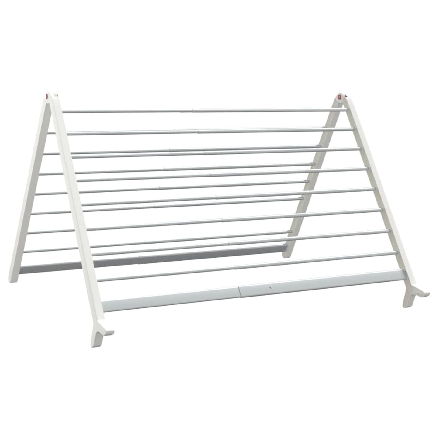 Modern White Extendable Clothes Airer 53-90 Cm For Bathtub Or Floor With Sturdy Foldable Frame That Saves Space - Image 8