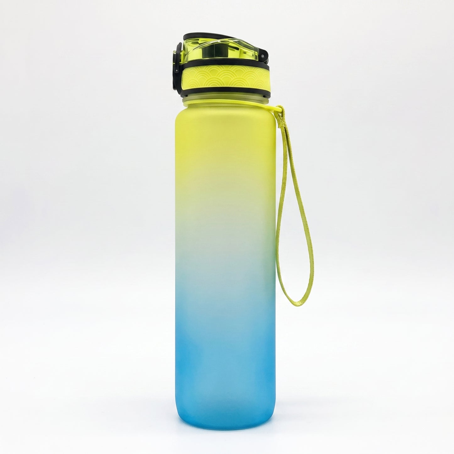 Water Bottle Motivational Quotes Sports Plastic Strap - angle