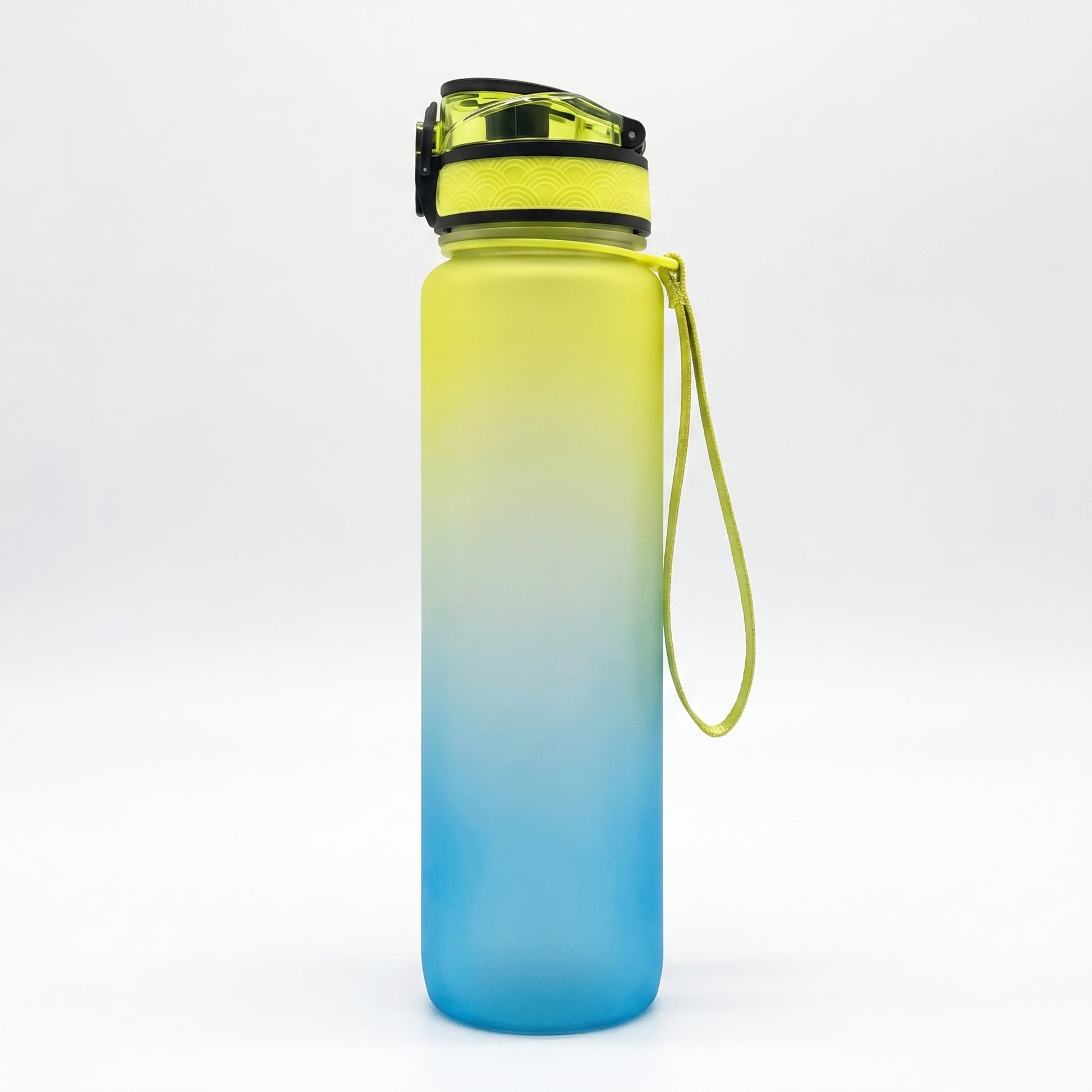 Water Bottle Motivational Quotes Sports Plastic Strap - angle