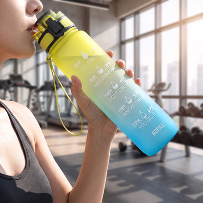 Water Bottle Motivational Quotes Sports Plastic Strap - Image 8