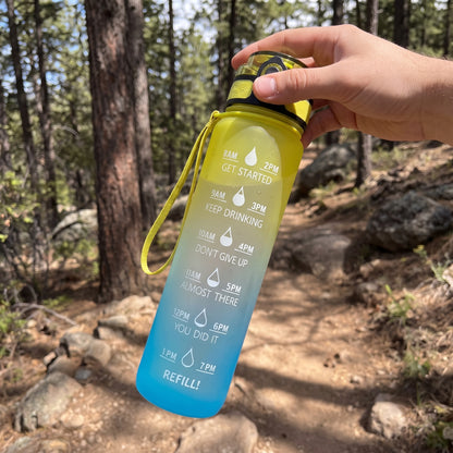Water Bottle Motivational Quotes Sports Plastic Strap - Image 7