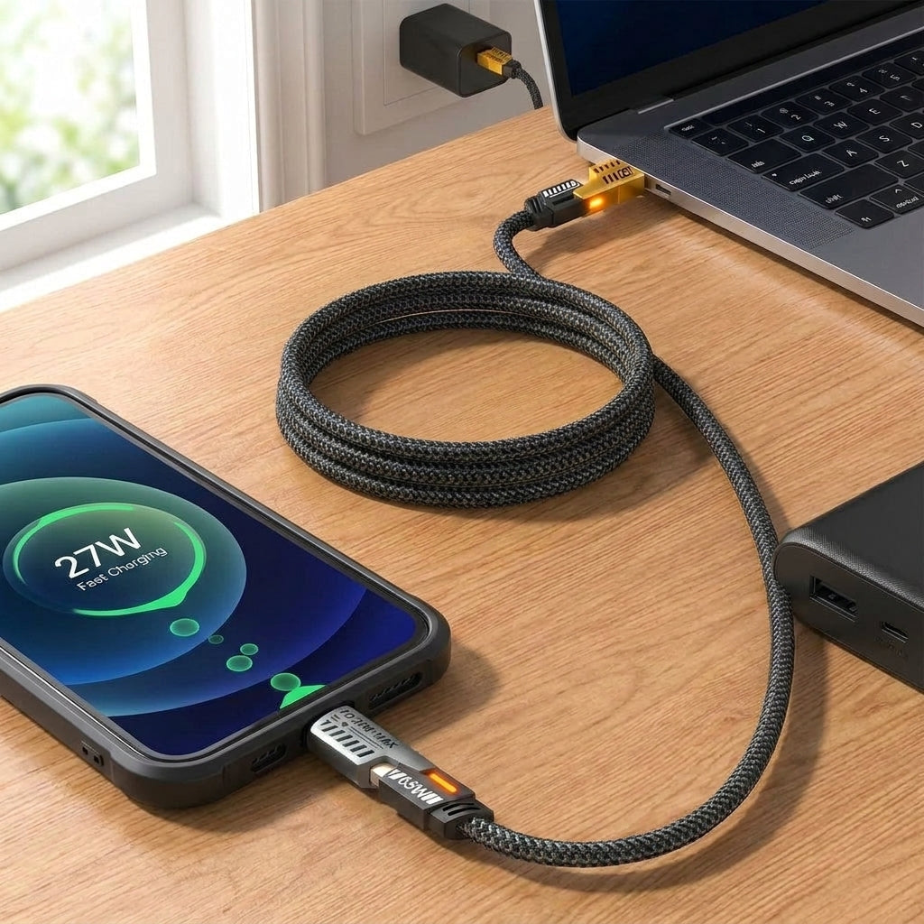 Fast Charging Cable Lightning Cable 4 1 Multi Durable - Image 3