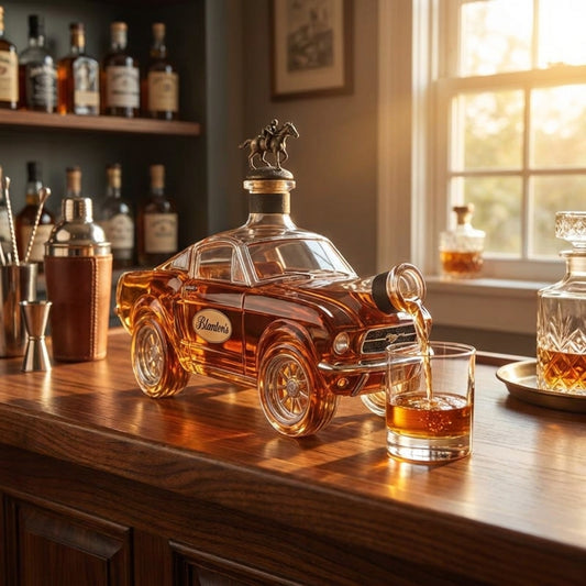 Mustang Car-Shaped Whisky Decanter for Home Bar - Image 1