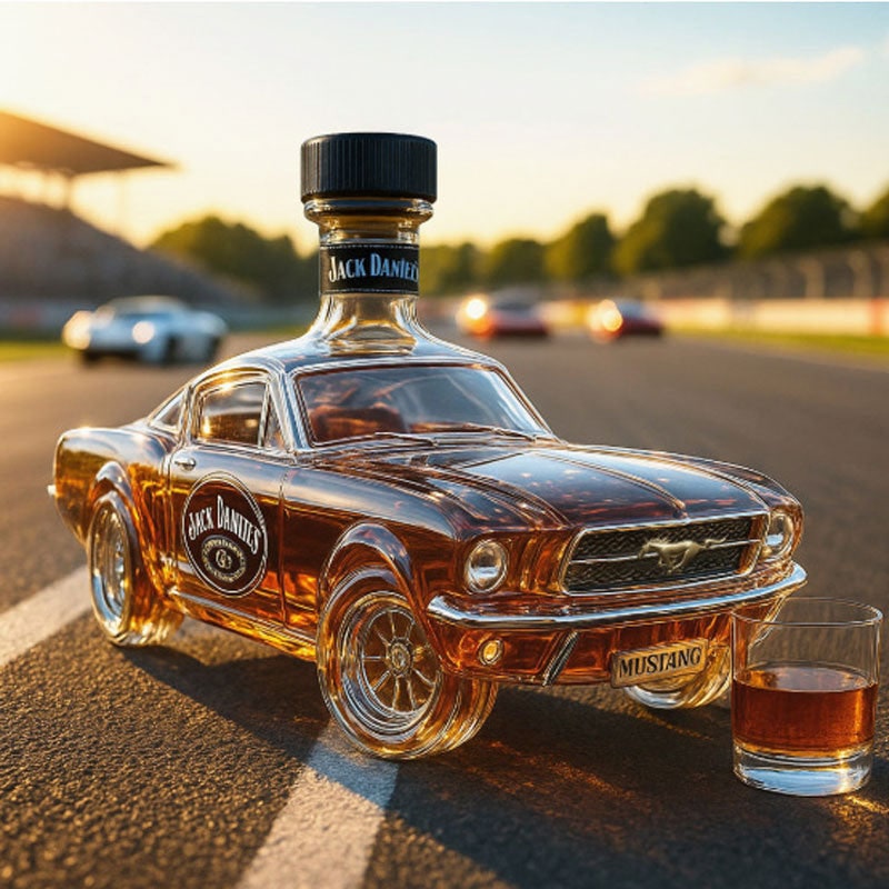 Mustang Car Whiskey Decanter Glass Decanter Unique Home Bar - Image 6