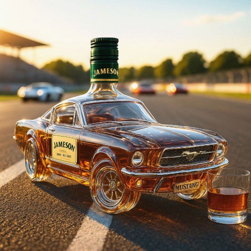 Mustang Car Whiskey Decanter Glass Decanter Unique Home Bar - Image 7