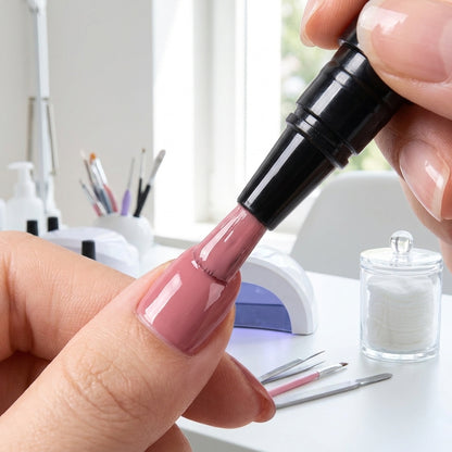 Nail Art Pen Gel Polish One Step Painting Manicure Tool - Image 1