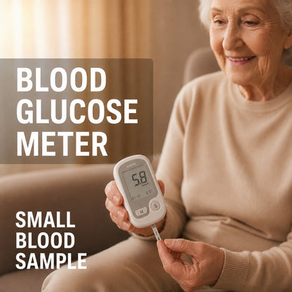 Non-Painful Glucometer Glucose Monitor Portable Fingertip Digital Display - Image 4