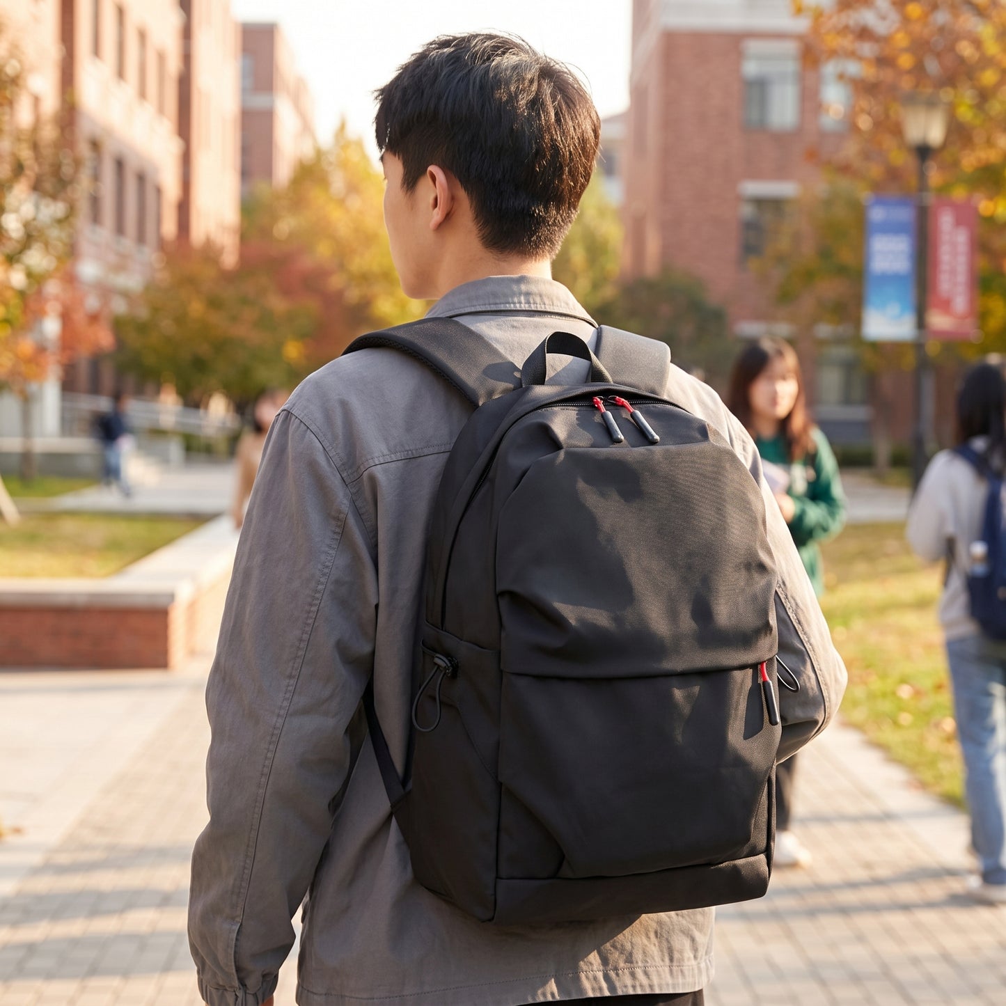 Backpack Laptop Nylon Minimalist Travel - hero