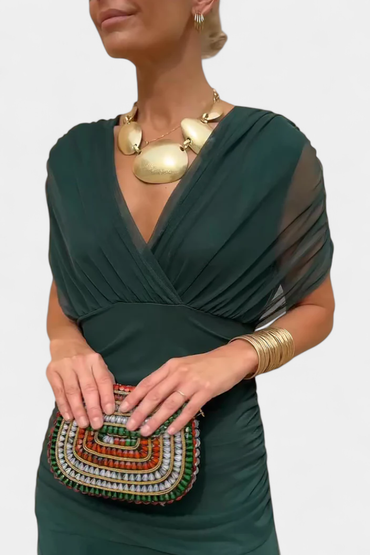 Off Shoulder Maxi Dress V Neck Maxi Dress Maxi Dress With Sleeves - Image 11