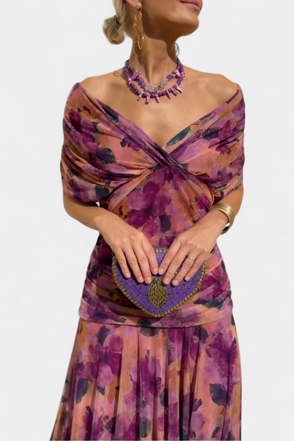 Off Shoulder Maxi Dress V Neck Maxi Dress Maxi Dress With Sleeves - Image 8