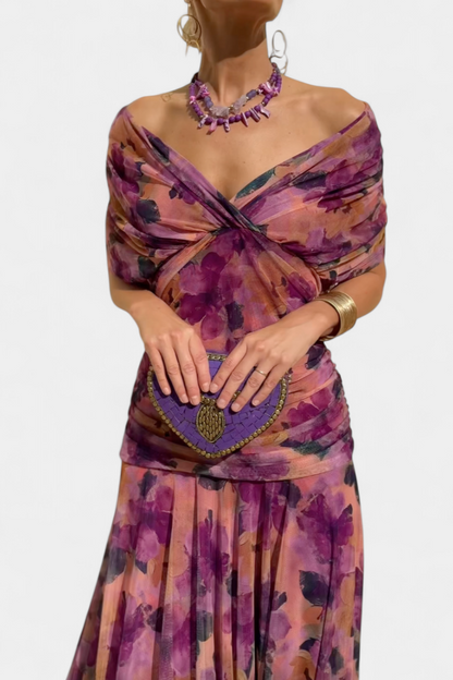 Off Shoulder Maxi Dress V Neck Maxi Dress Maxi Dress With Sleeves - Image 9