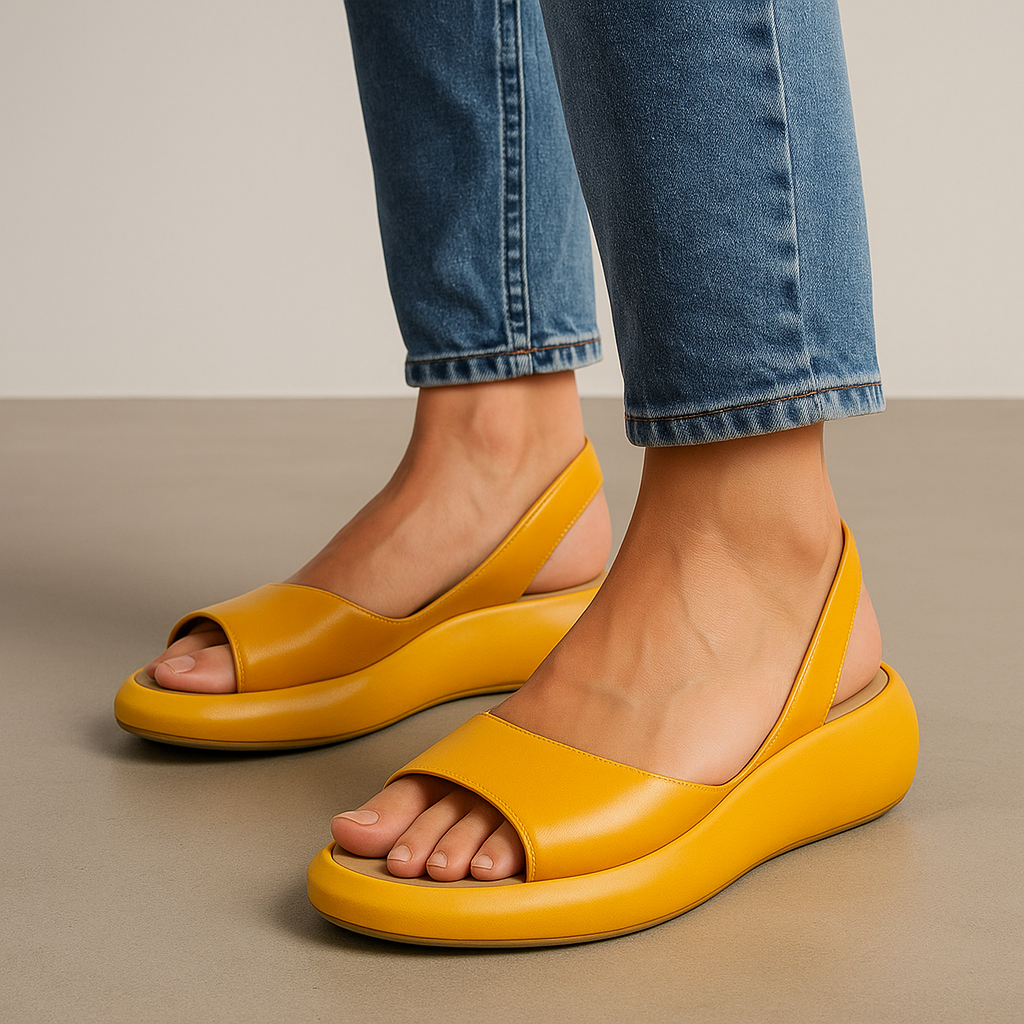 Open-Toe Slingback Flat Sandals - Image 4