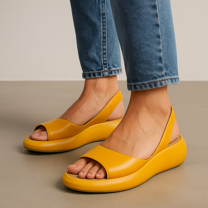 Open-Toe Slingback Flat Sandals - Image 4