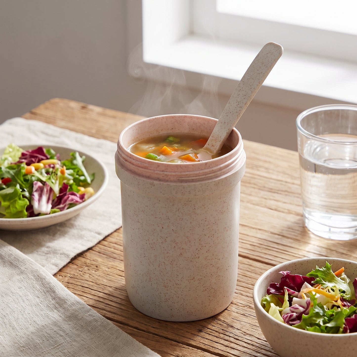 Lunch Box Two-Tier Bento Plastic Food Container - Image 17