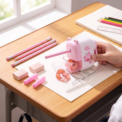 Stationery Set Student Bear Motif Pencil Eraser Sharpener - Image 4