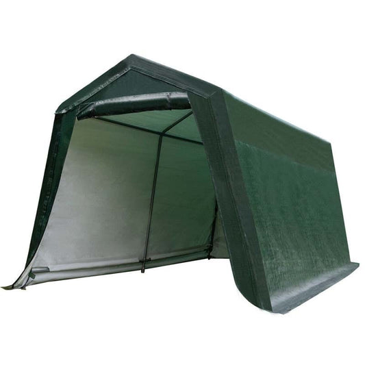 Outdoor Storage Shed Carport Canopy Portable Garage Tent Dark Green - Image 2