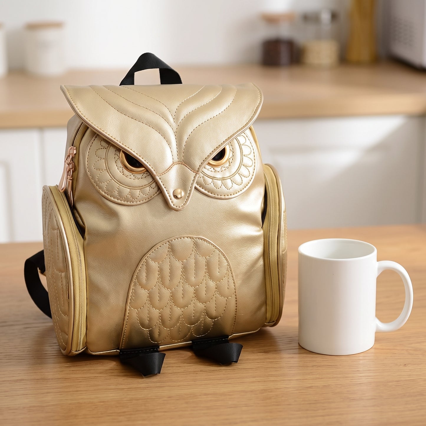 Cartoon Owl Backpack Cute Fashion Mini Shoulder Bag - scale