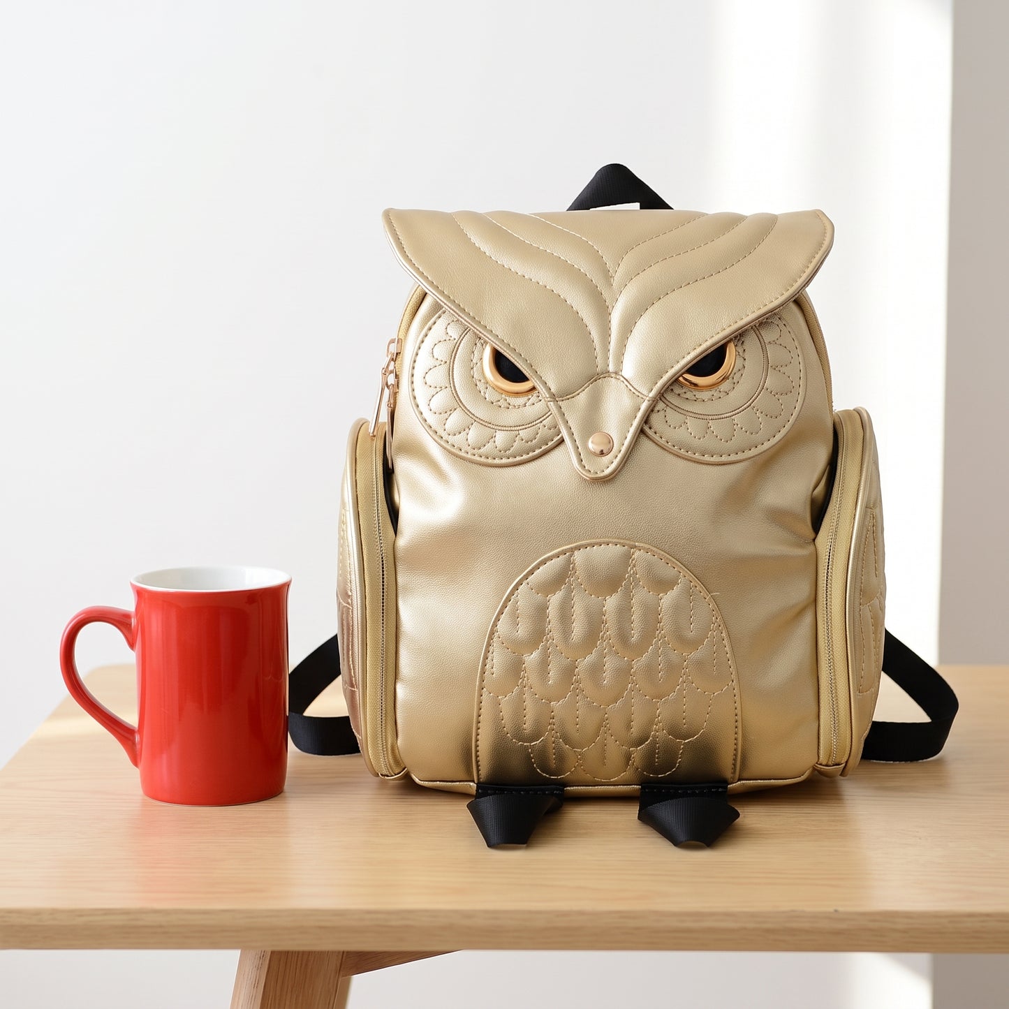 Cartoon Owl Backpack Cute Fashion Mini Shoulder Bag - scale