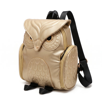 Cartoon Owl Backpack Cute Fashion Mini Shoulder Bag - studio