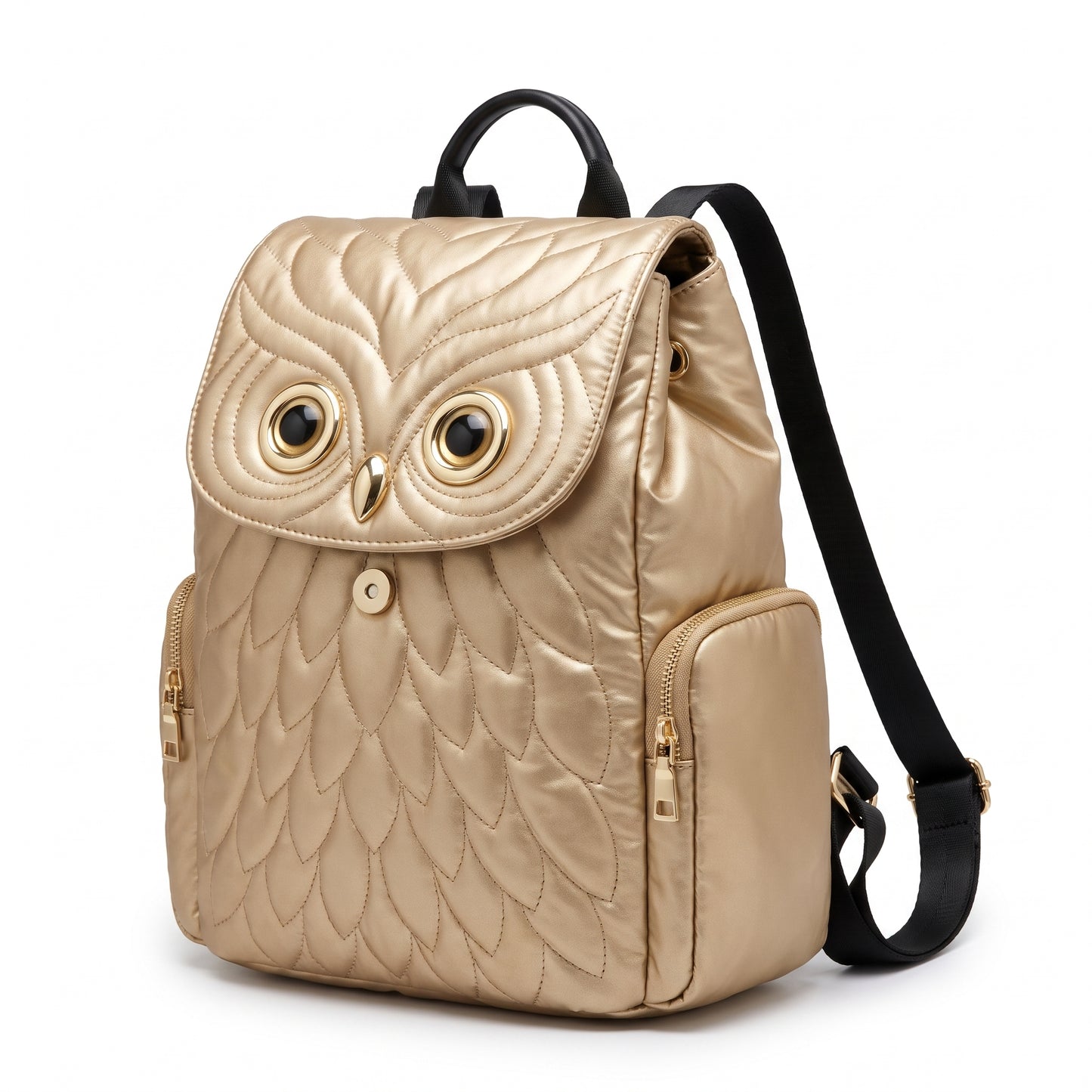 Cartoon Owl Backpack Cute Fashion Mini Shoulder Bag - studio