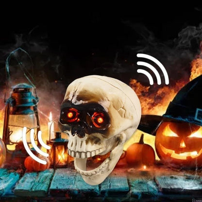Party Decoration Halloween Decor Home Animated Skull Prop - Image 2