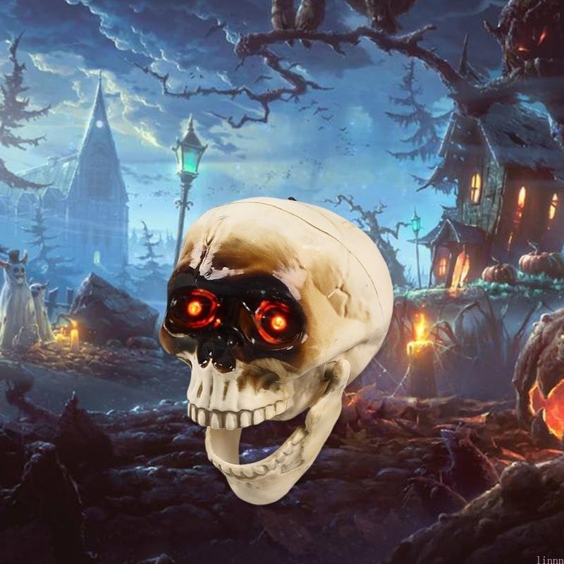 Party Decoration Halloween Decor Home Animated Skull Prop - Image 8