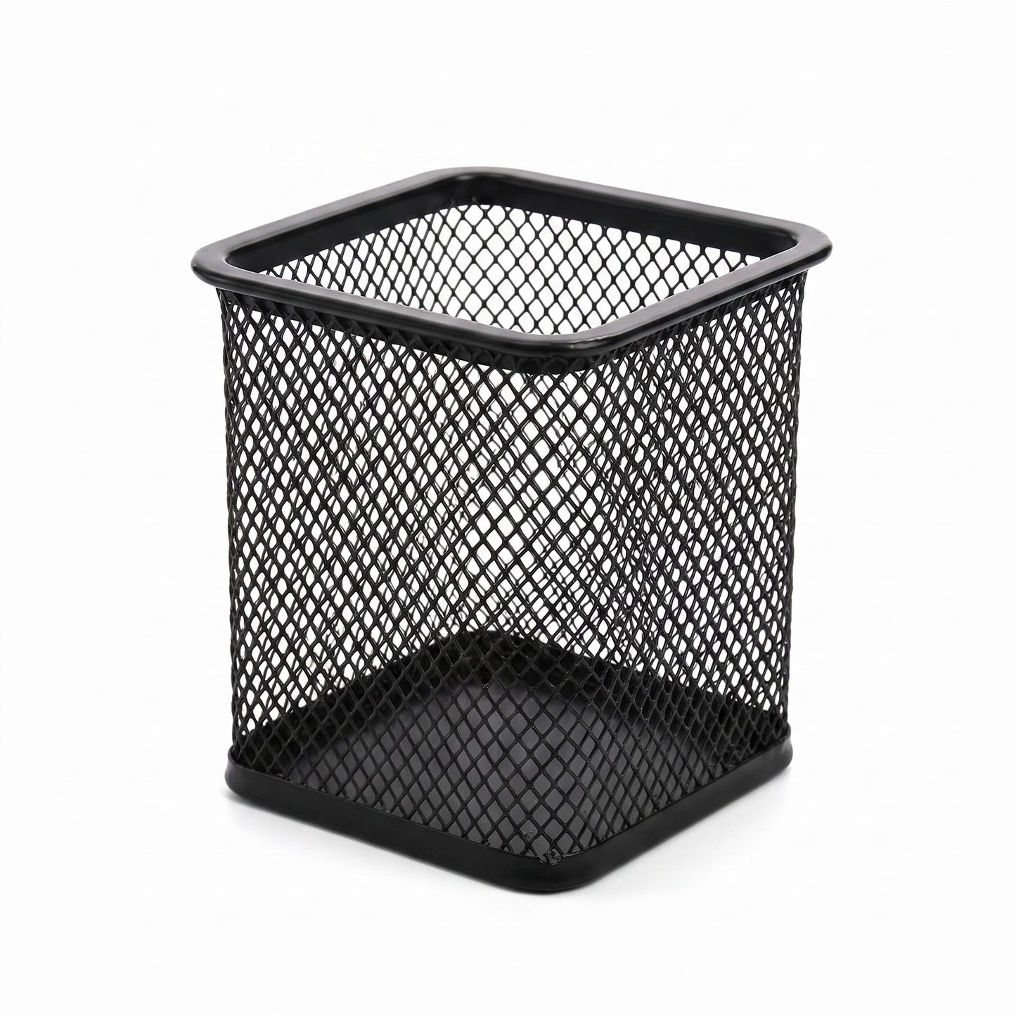 Desk Organiser Organizer Pencil Holder Black Metal Mesh Pen Pot - studio