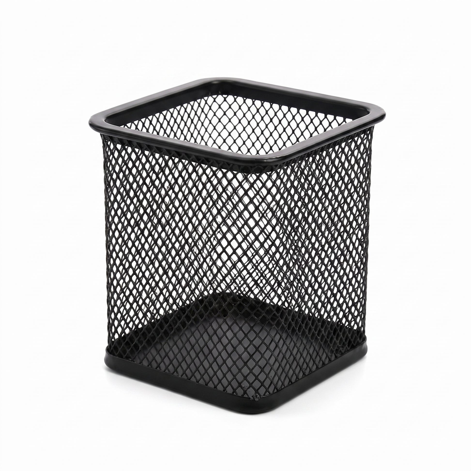 Desk Organiser Organizer Pencil Holder Black Metal Mesh Pen Pot - studio